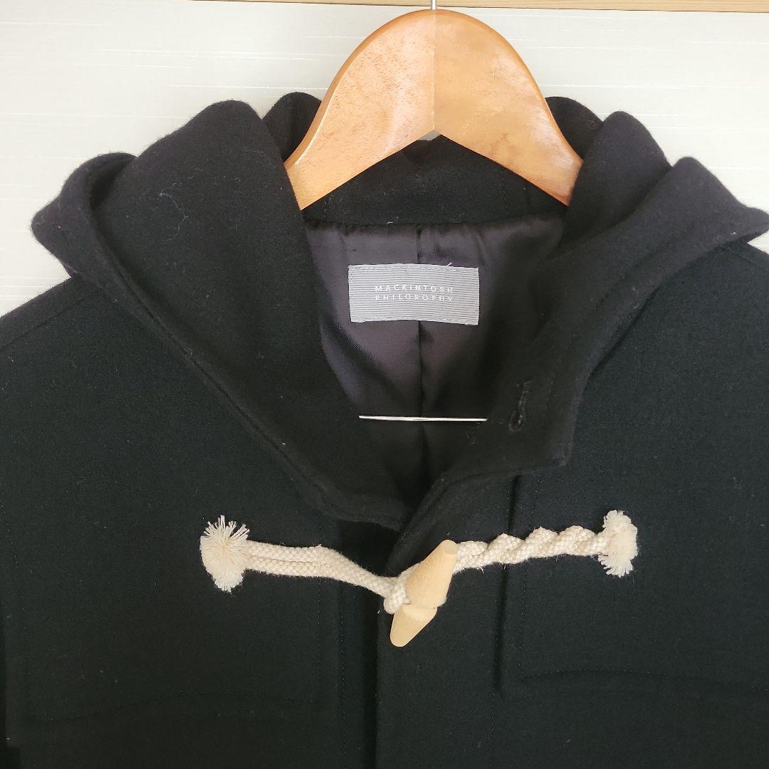 美品マッキントッシュフィロソフィーダッフルコートブラック