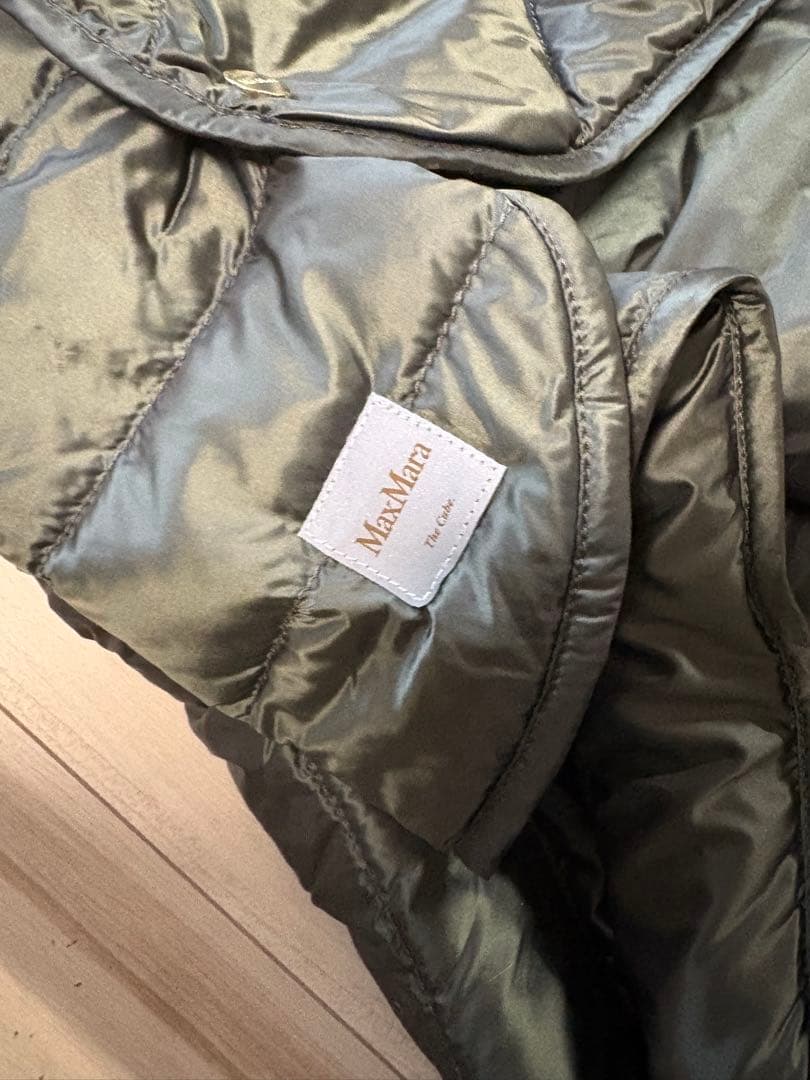 新品★MAXMARA The Cube TREMANS ダウンケープ S カーキ