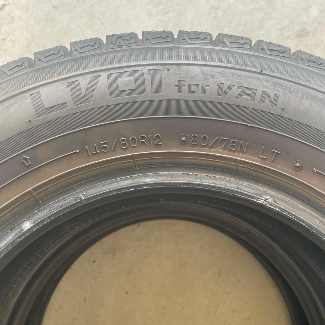ダンロップ　ウインターマックス 145/80R12 LT 24年製　2本送料込み