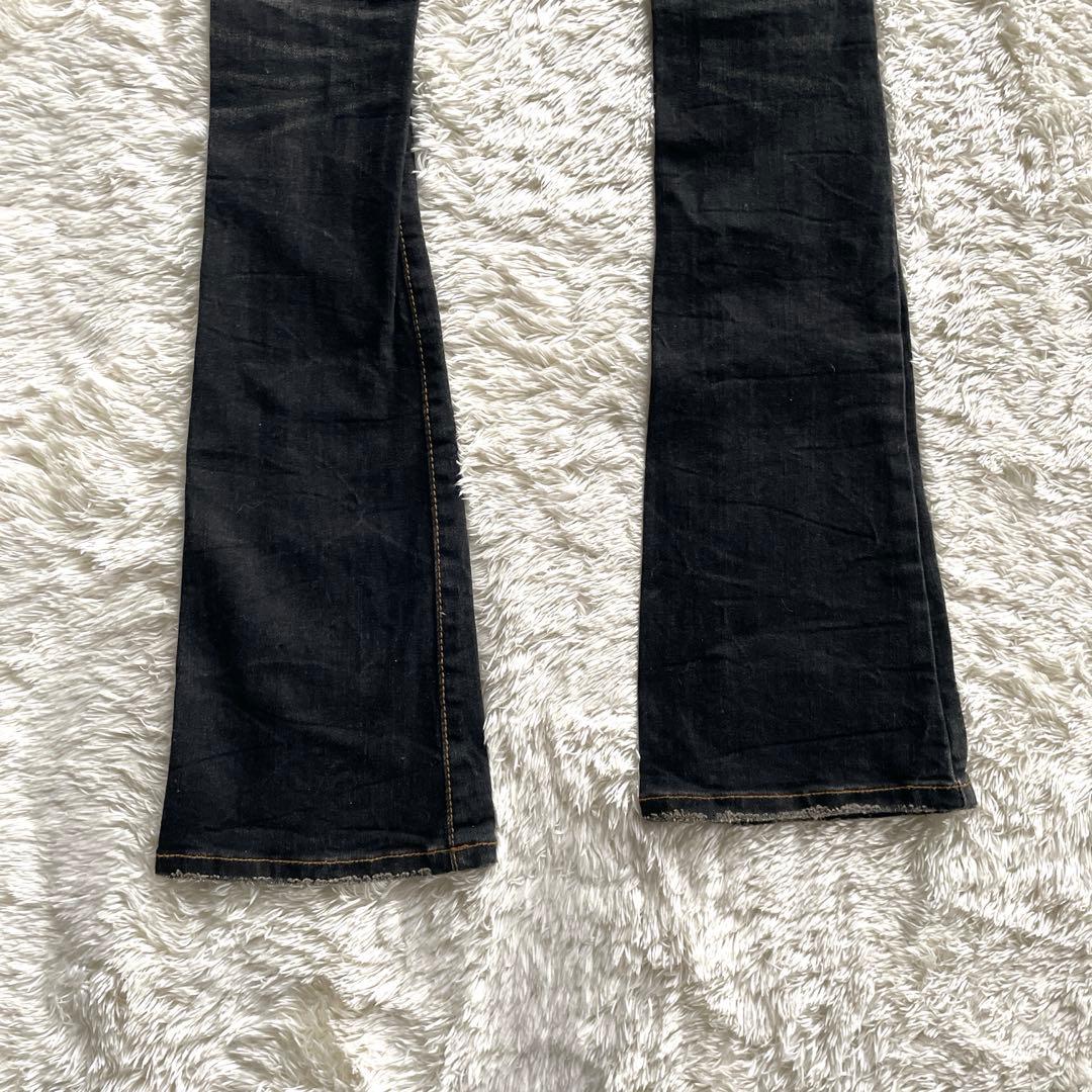 archive Y2K 平成 d.i.a. 金刺繍 ワシ フレアデニム