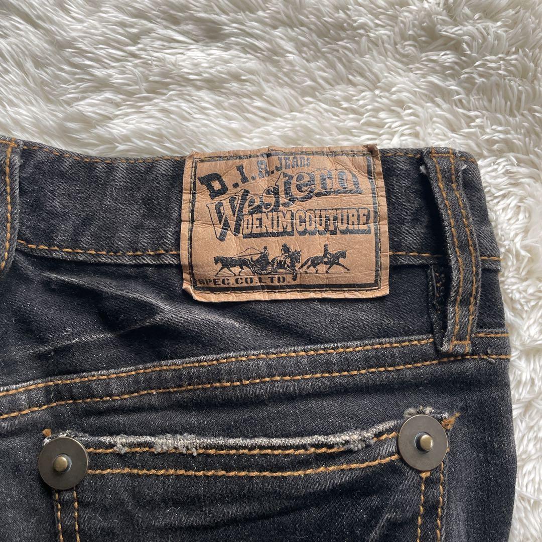 archive Y2K 平成 d.i.a. 金刺繍 ワシ フレアデニム