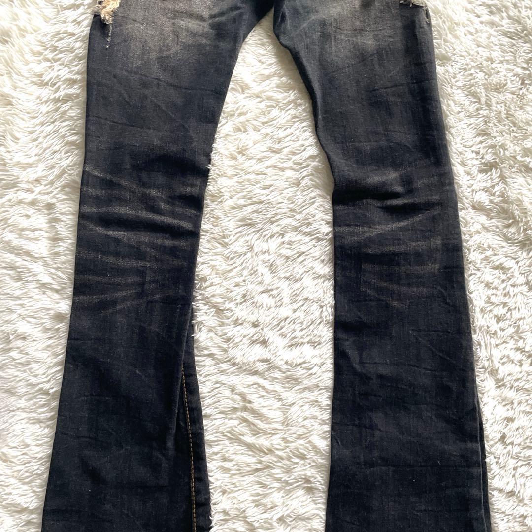 archive Y2K 平成 d.i.a. 金刺繍 ワシ フレアデニム