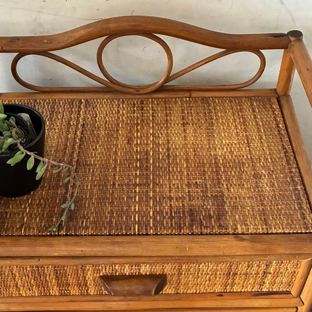 ヴィンテージラタン チェスト 引き出し 収納