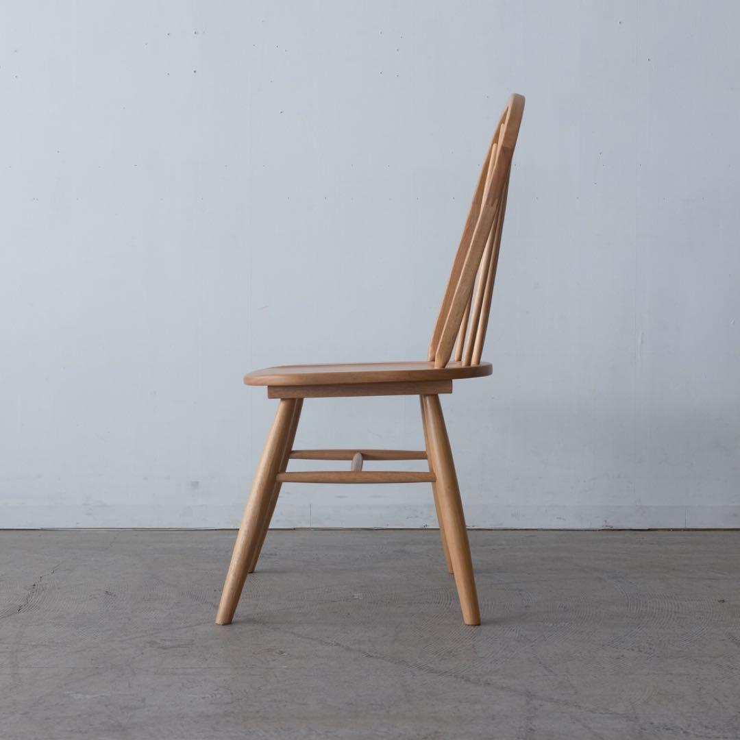 ナチュラルウッド スピンドルバックチェア