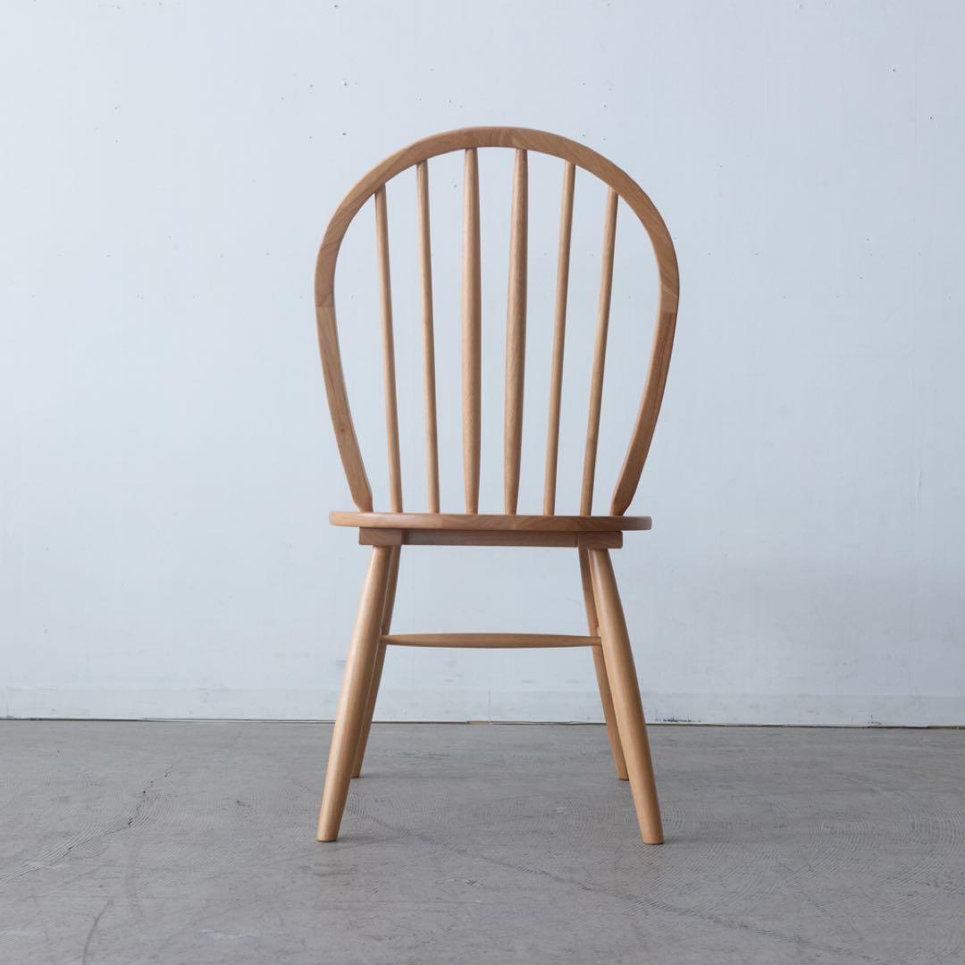 ナチュラルウッド スピンドルバックチェア