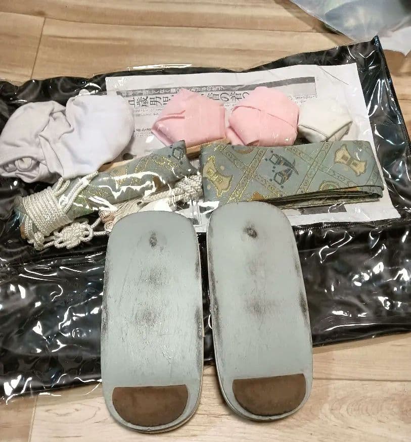 七五三　男の子　5歳　着物フルセット　絹