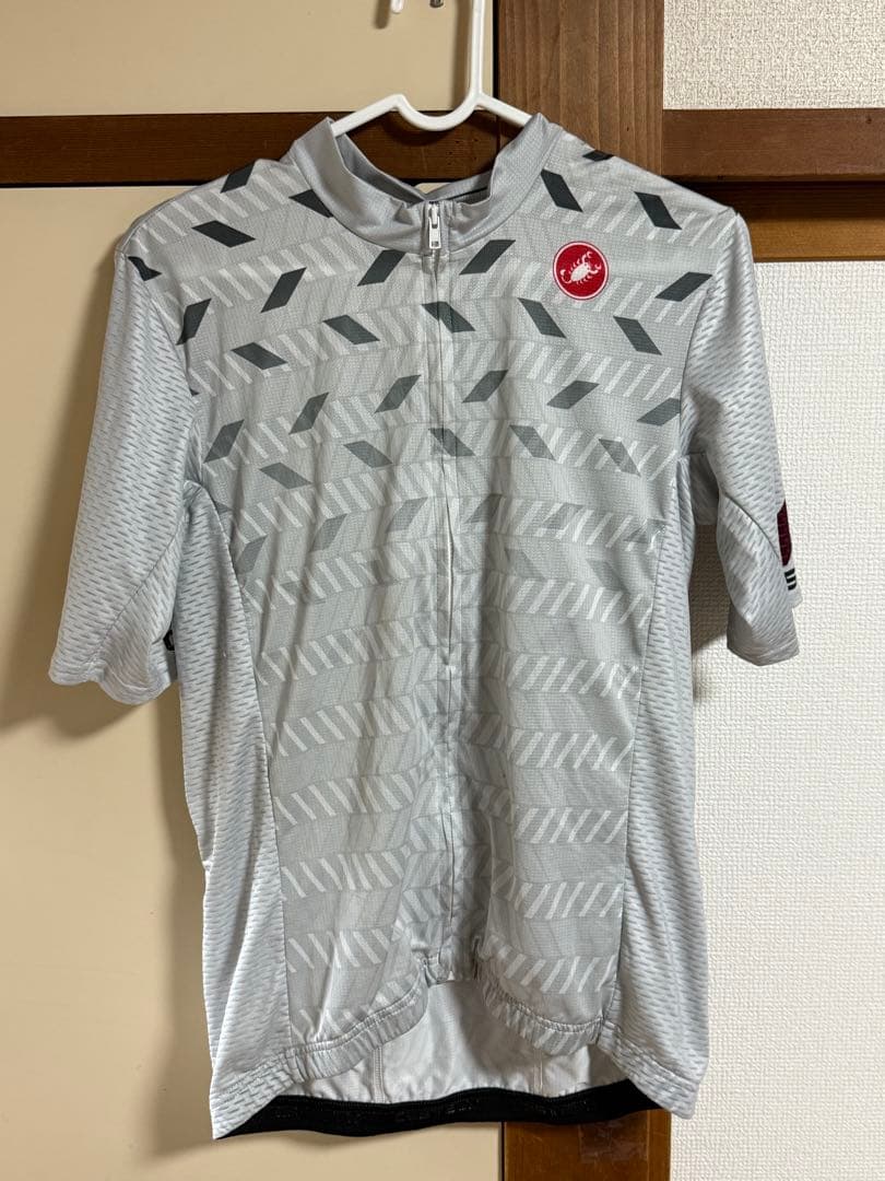 castelli サイクルジャージ Mサイズ グレー