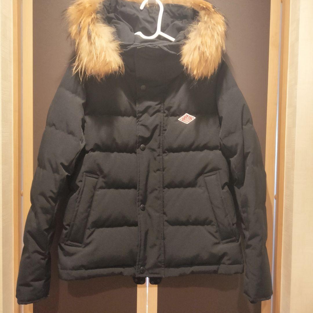 ★美品★DANTON ダントン ショート ダウン ジャケット レ ブラック S