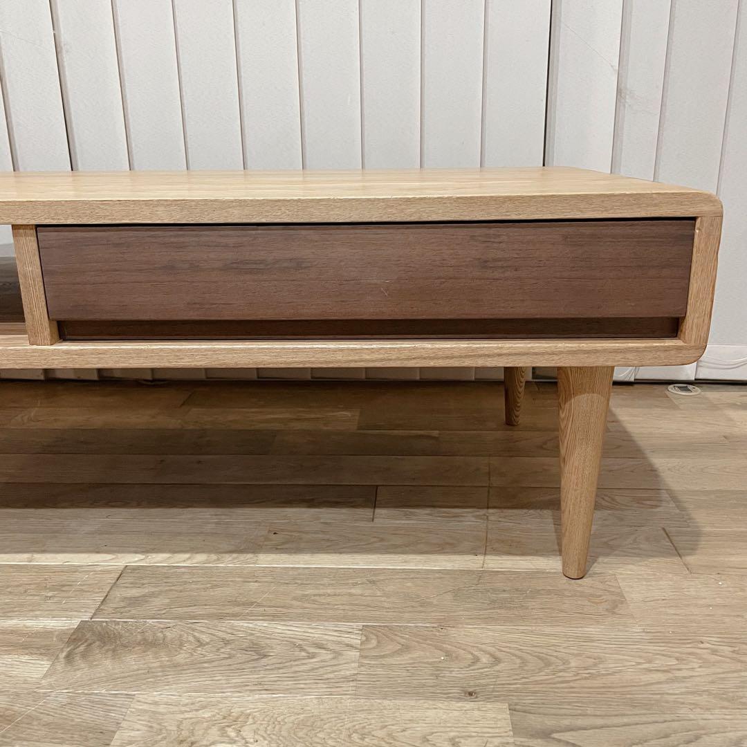 【美品】アクタス シンフォニー 110 リビングテーブル 久和屋　天然木　タモ材