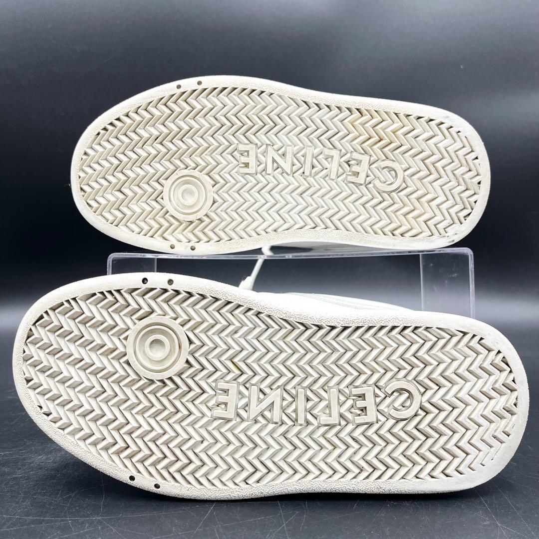 美品✨ セリーヌ ブロックスニーカー 厚底 白 レディース スニーカー