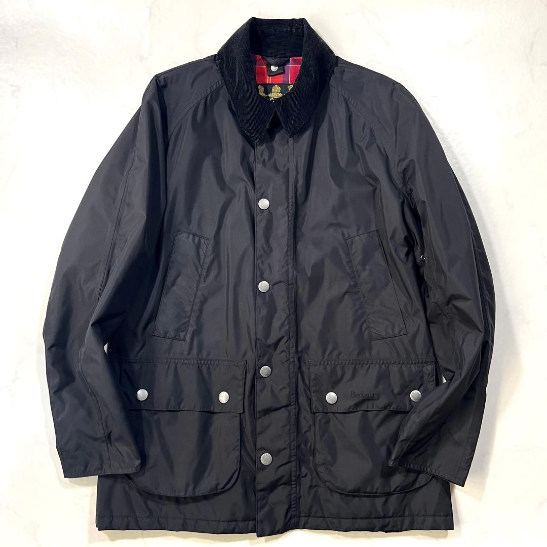 Barbour ジャケット チェックBAYHAM 黒 ダブルジップ