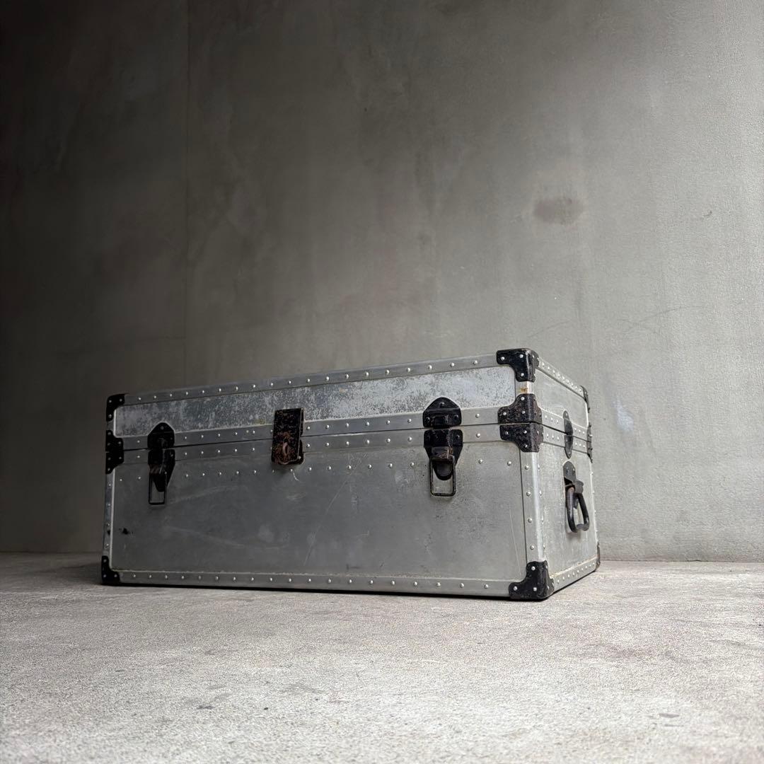 オールドビンテージ US製　アルミケース　ジュラルミントランクケース