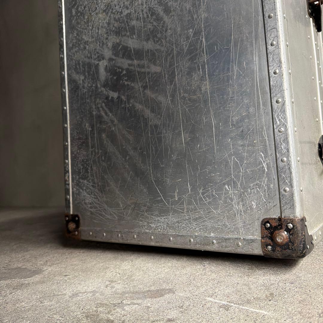 オールドビンテージ US製　アルミケース　ジュラルミントランクケース