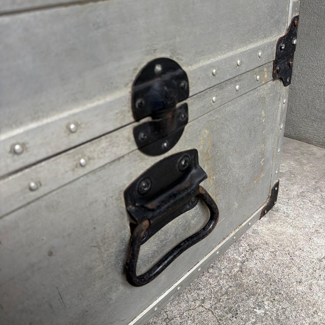 オールドビンテージ US製　アルミケース　ジュラルミントランクケース