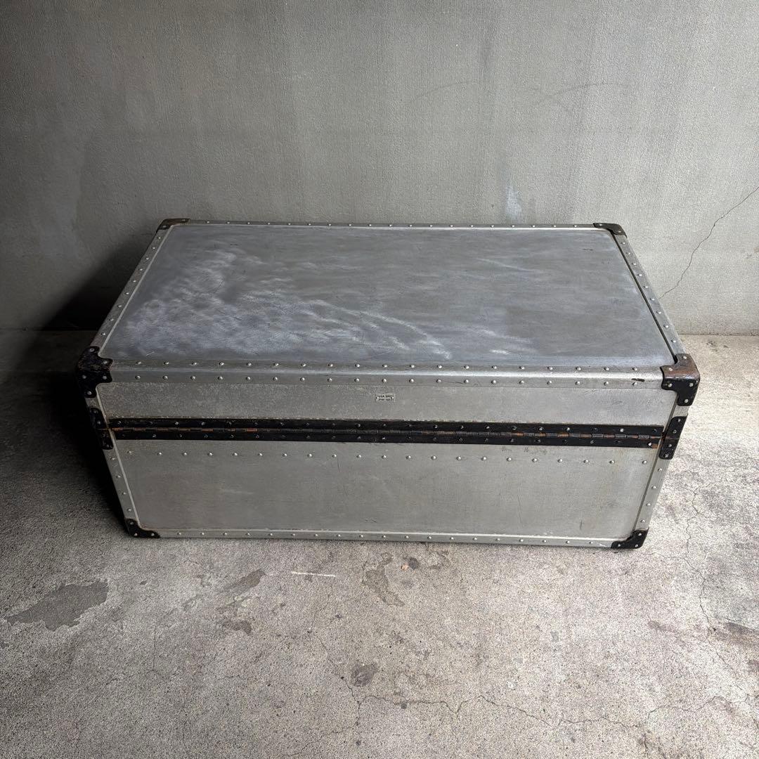 オールドビンテージ US製　アルミケース　ジュラルミントランクケース