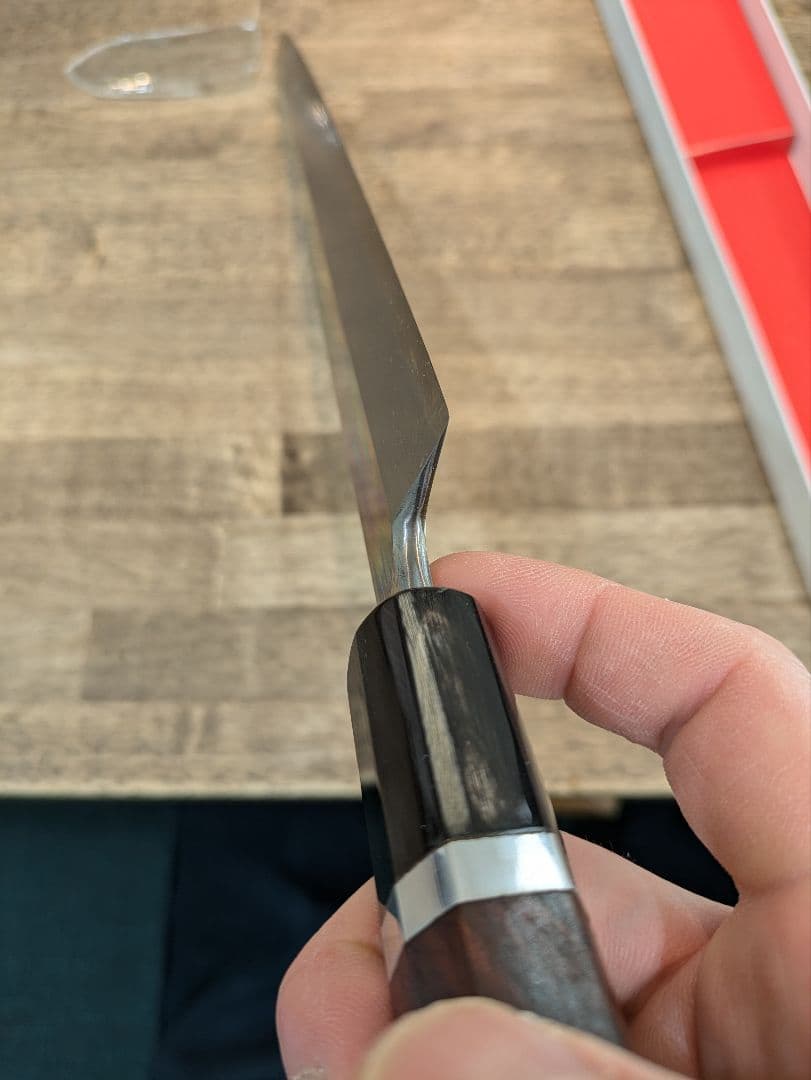 刺身包丁（未使用）白一　尺一　レッドウッド