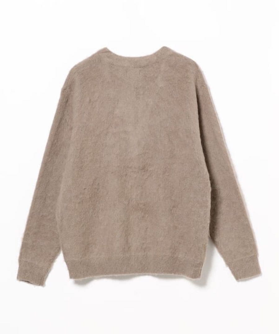 【美品】BEAMS 24AW モヘア シャギードッグ カーディガン ミルクティー