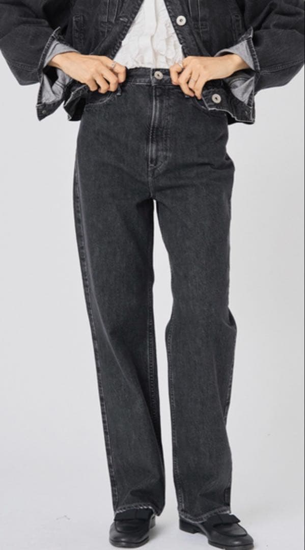 IENAイエナupperhights/アッパーハイツ別注 ストレートデニムパンツ