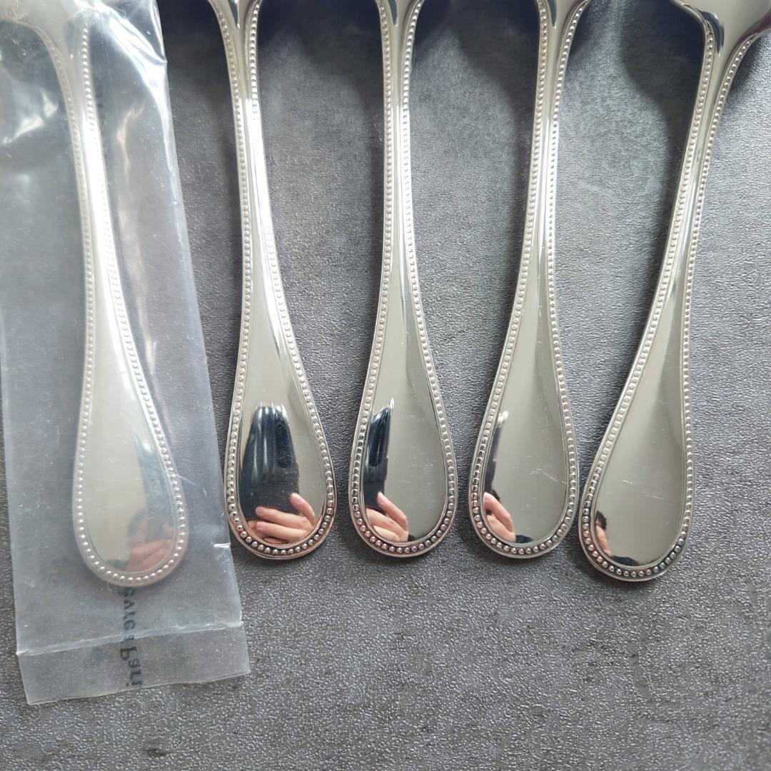 希少 美品 クリストフル パール ティースプーン 未開封含む 5点