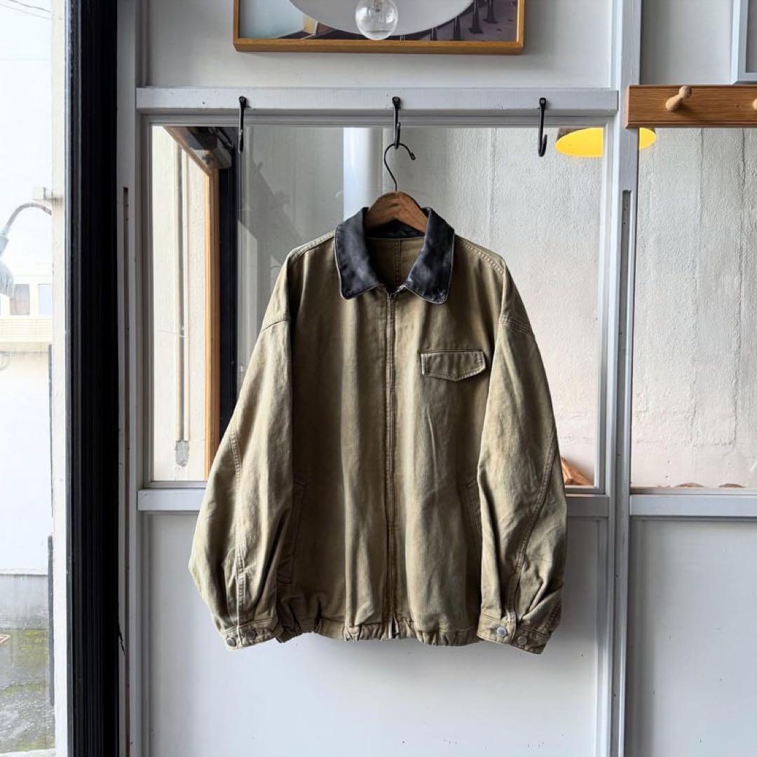 ジャケット・アウター stein SULFUR DYED WHIP CORD VINTAGE ZIP