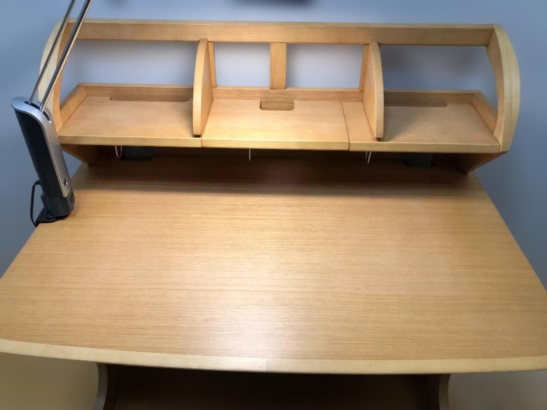 ③椅子　送料無料 カリモク 学習机4点セット ナチュラル 強机　88321