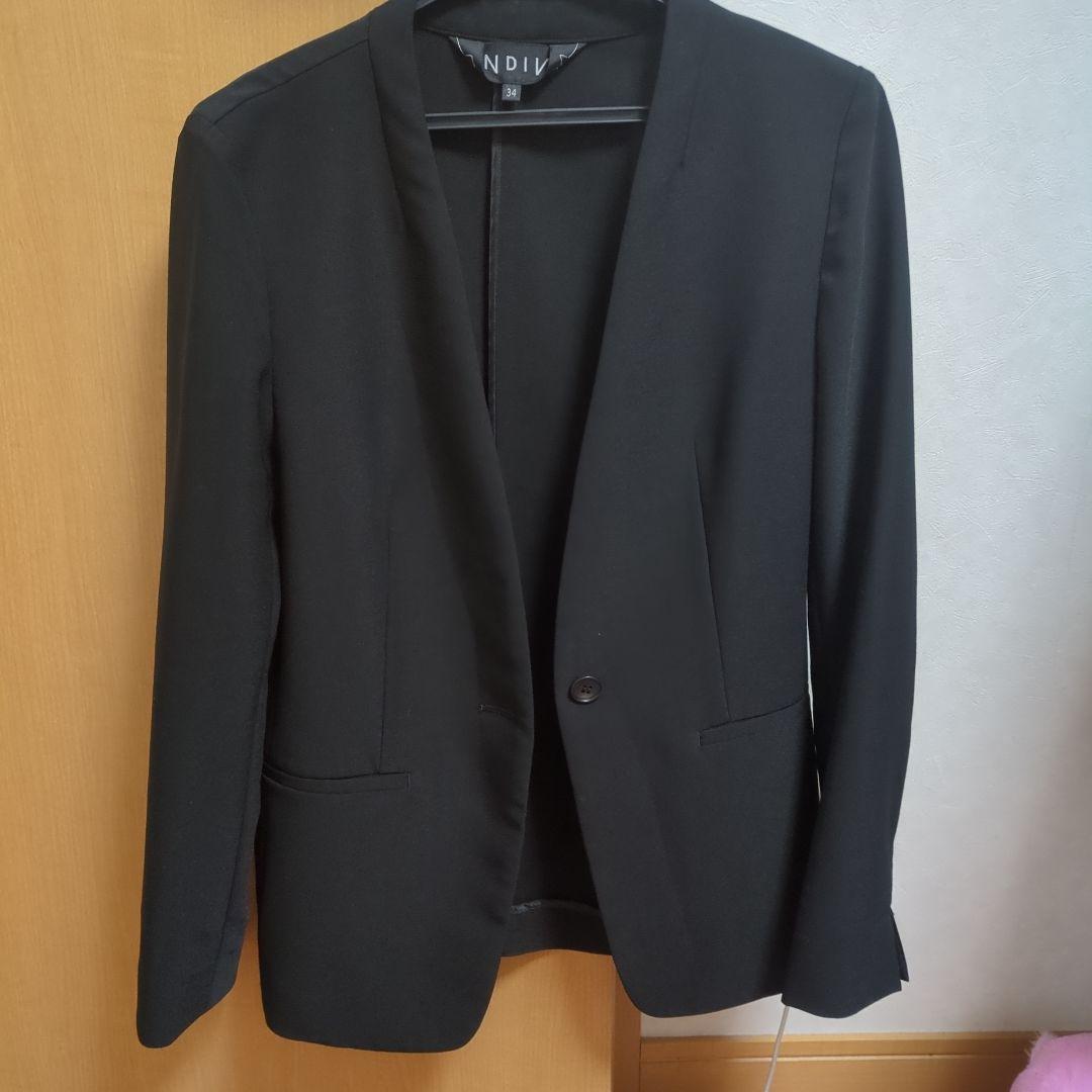 INDIVI ブラック スーツ 34サイズ