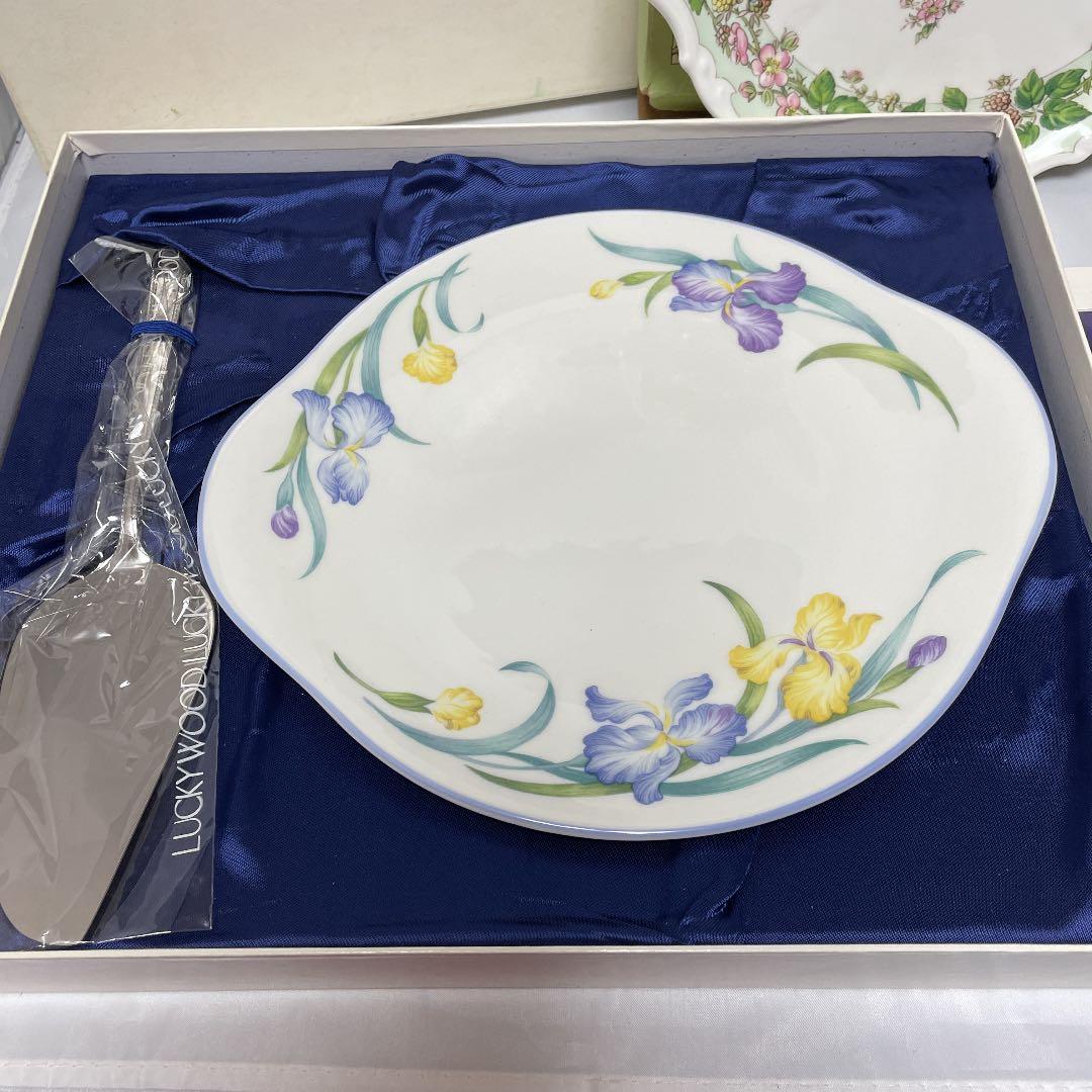 20:ロイヤルドルトン　ブランビリーヘッジ　プレート　ケーキサーバーセット