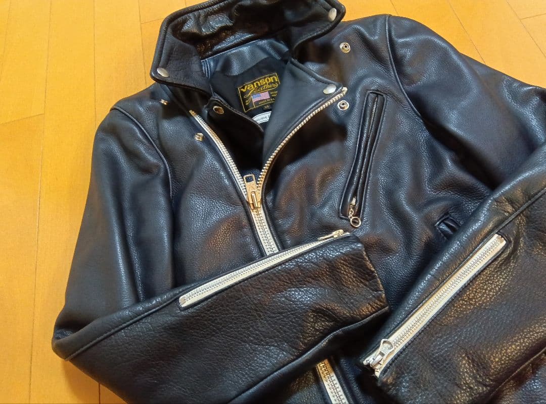 Y*T様 VANSONバンソンC2Rライダースロンハーマン別注34ネイビーNAV