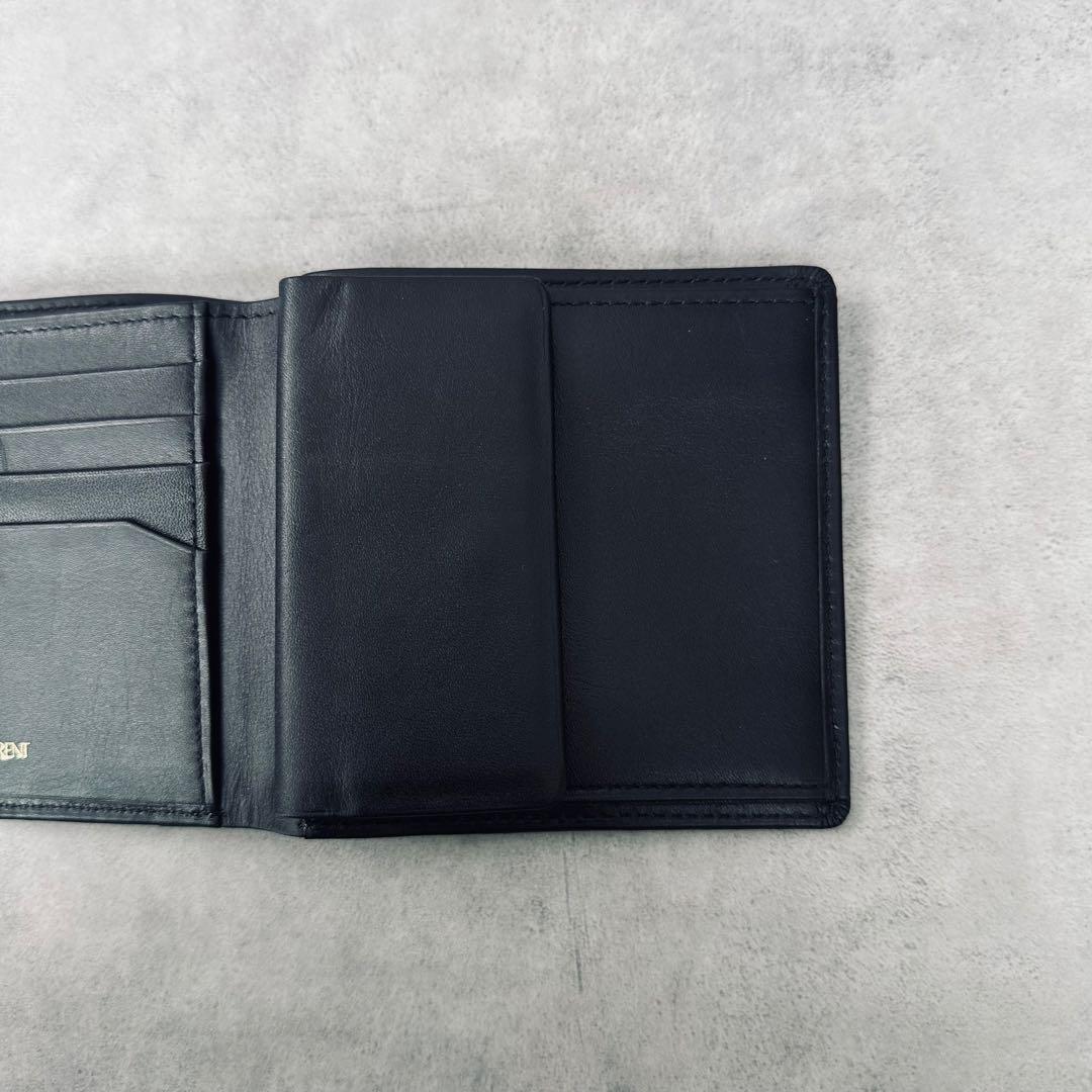 未使用訳あり✨Yves Saint Laurent YSLロゴ　二つ折り財布