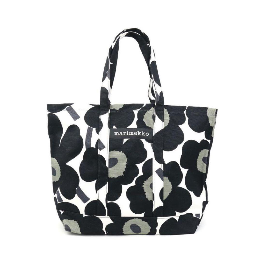 【タグ付き新品未使用】　マリメッコ　フラワーパターン トートバッグ