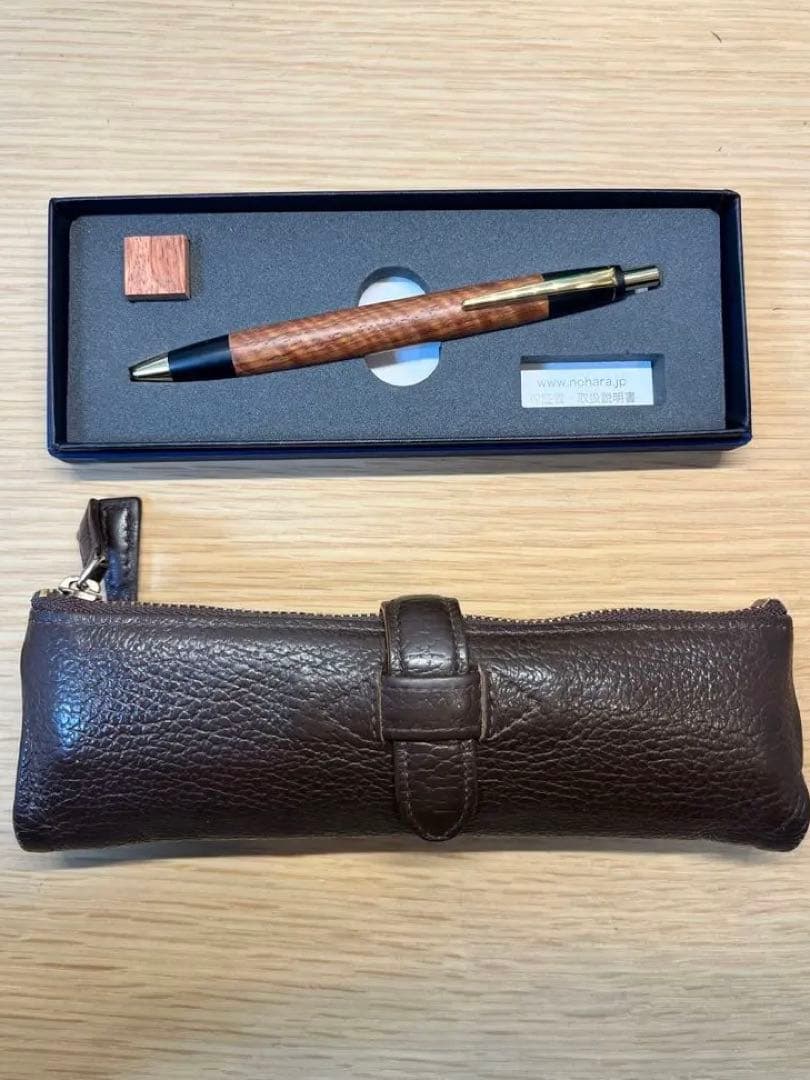 【まとめ売り】 野原工芸 本店舗限定 本花梨虎木スタンダードBP ルポペンケース