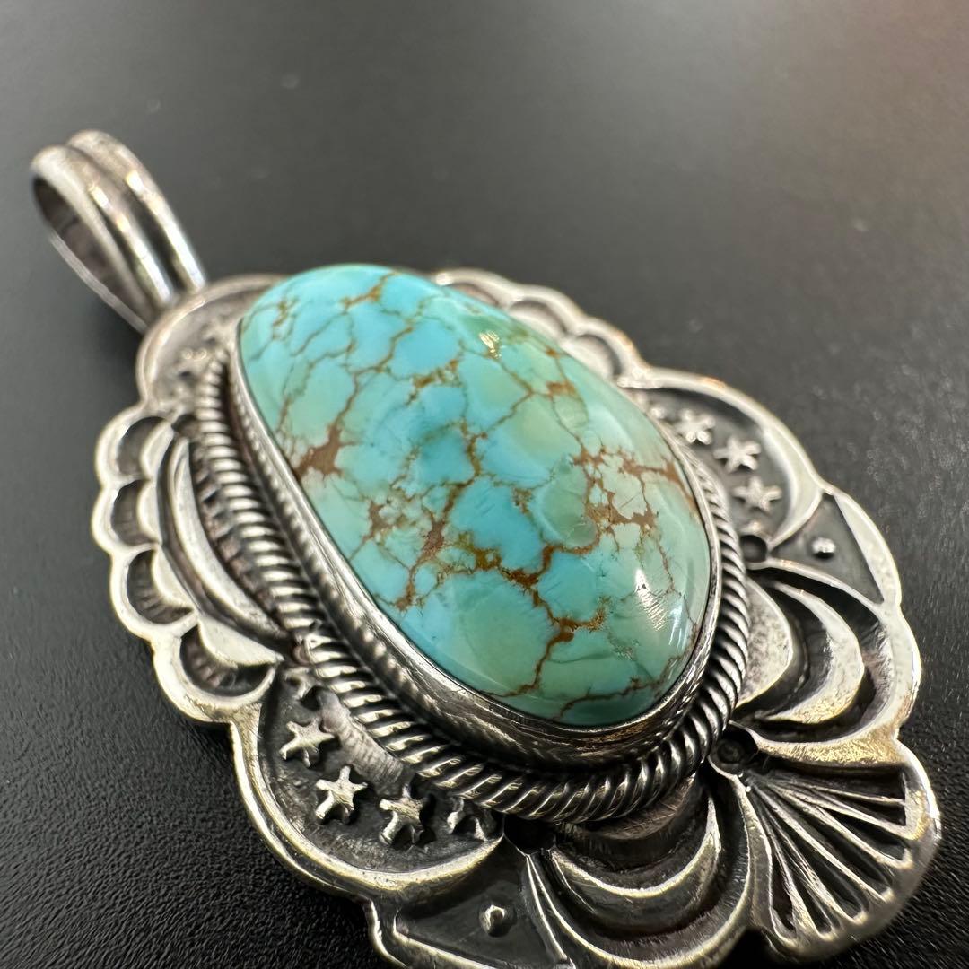 NAVAJO Gary reeves No.8 ターコイズ ペンダントトップ