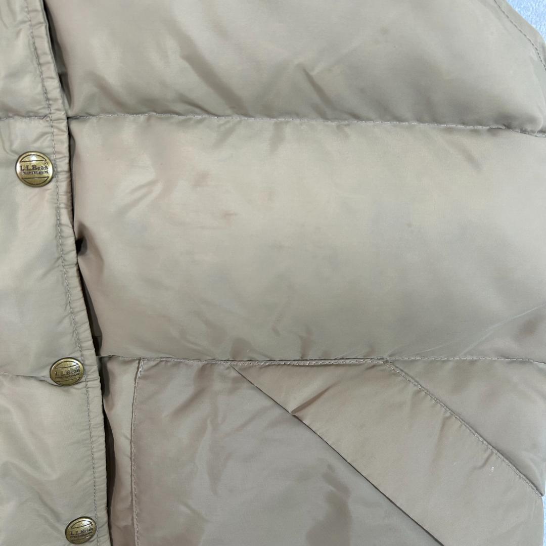 希少　古着　エルエルビーン　USA製　70年代頃　ダウンベスト　M 濃ベージュ