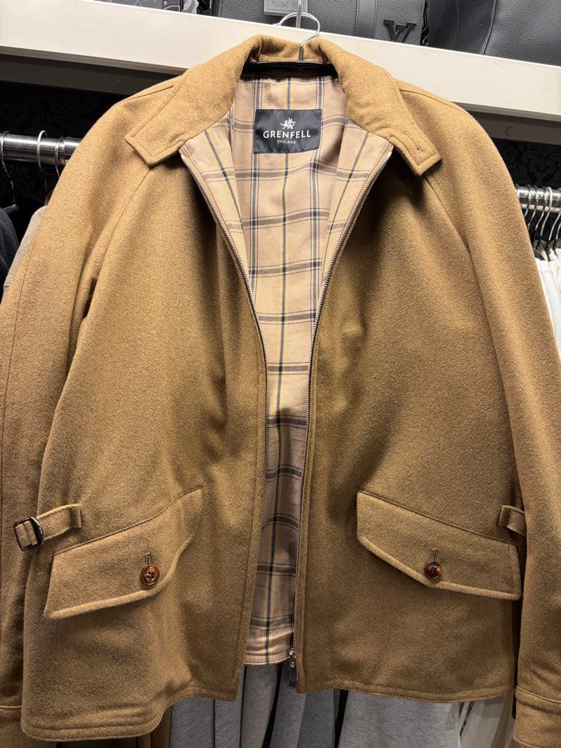 GRENFELL グレンフェル ゴルファー 38 ウールブルゾン ブラウン