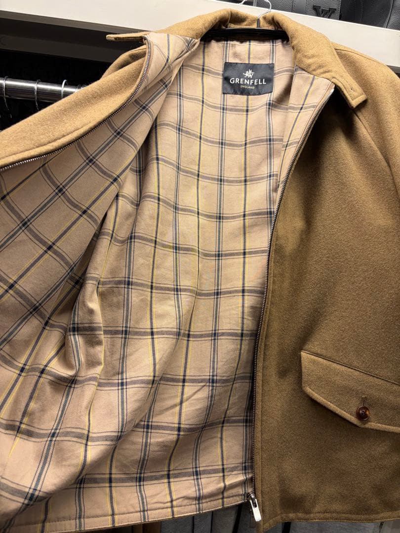 GRENFELL グレンフェル ゴルファー 38 ウールブルゾン ブラウン