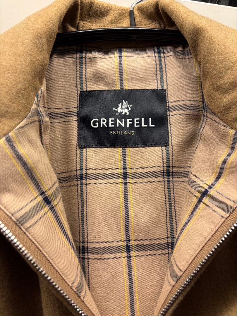 GRENFELL グレンフェル ゴルファー 38 ウールブルゾン ブラウン