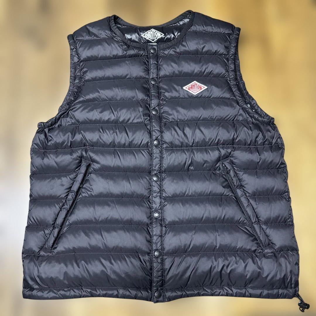 DANTONダウンベスト　ブラック36