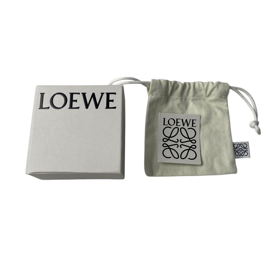 美品 ロエベ LOEWE アナグラム キーホルダー キーリング.