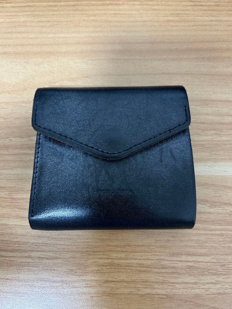 Hender scheme flap wallet black 数回使用極美品