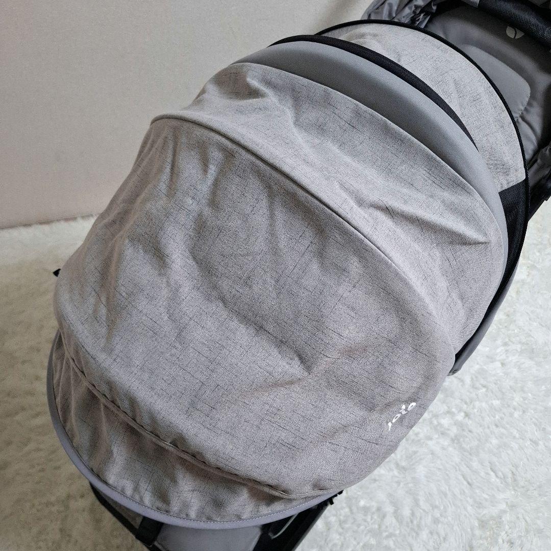 【状態良好】joie エヴァライトデュオ 二人乗りベビーカー グレー