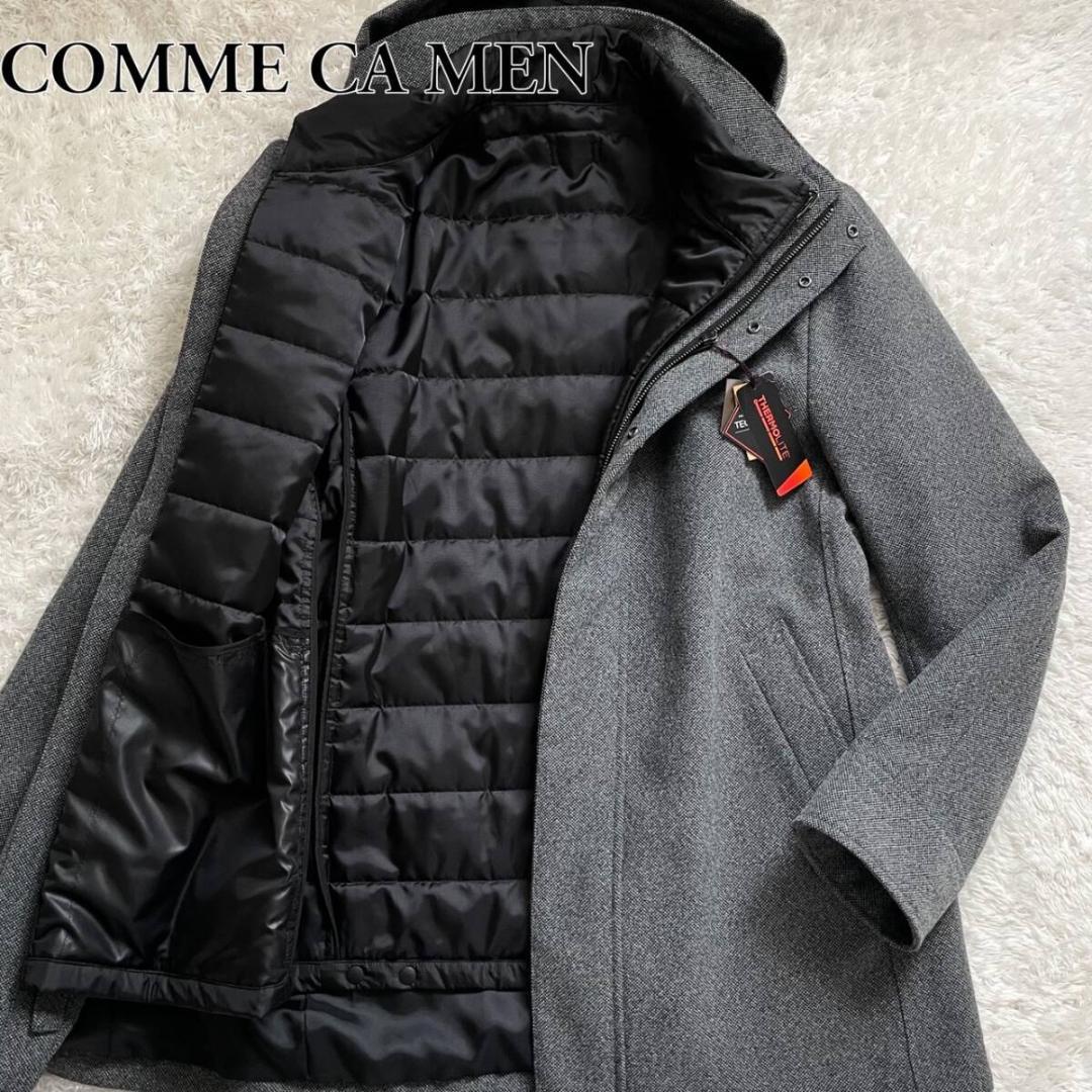 未使用タグ付/L✨コムサメン ステンカラーコート ダウンライナー 3way 完売