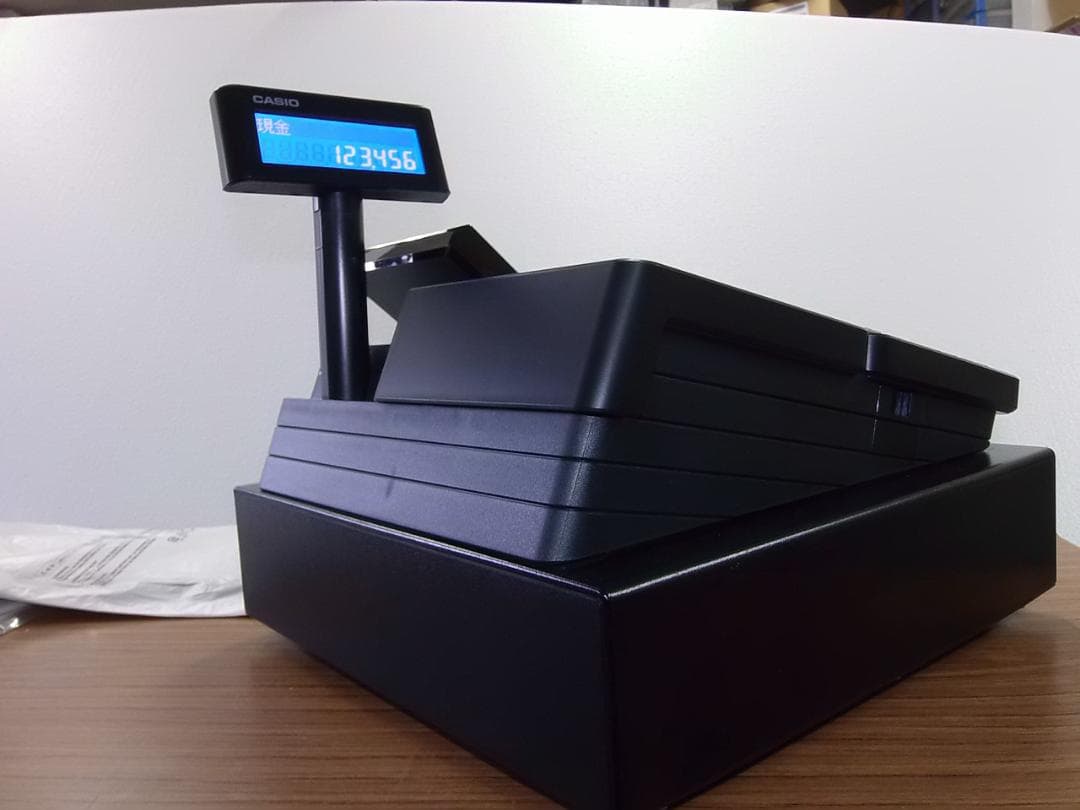 人気の黒218設定無料SR-C550飲食向インボイスレジスターPCで設定売上管理