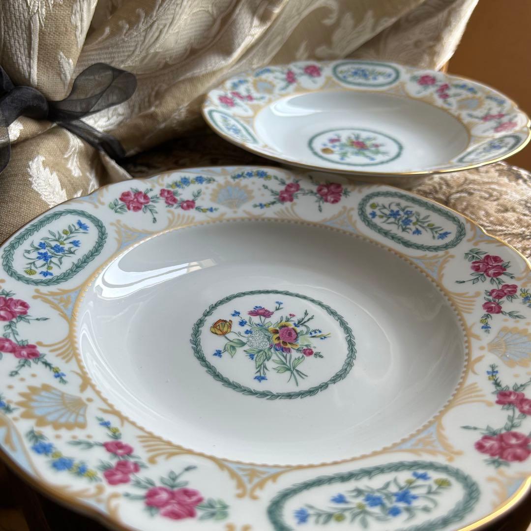 新品 フランス製 Bernardaud vigny❁ fleur リムディッシュ