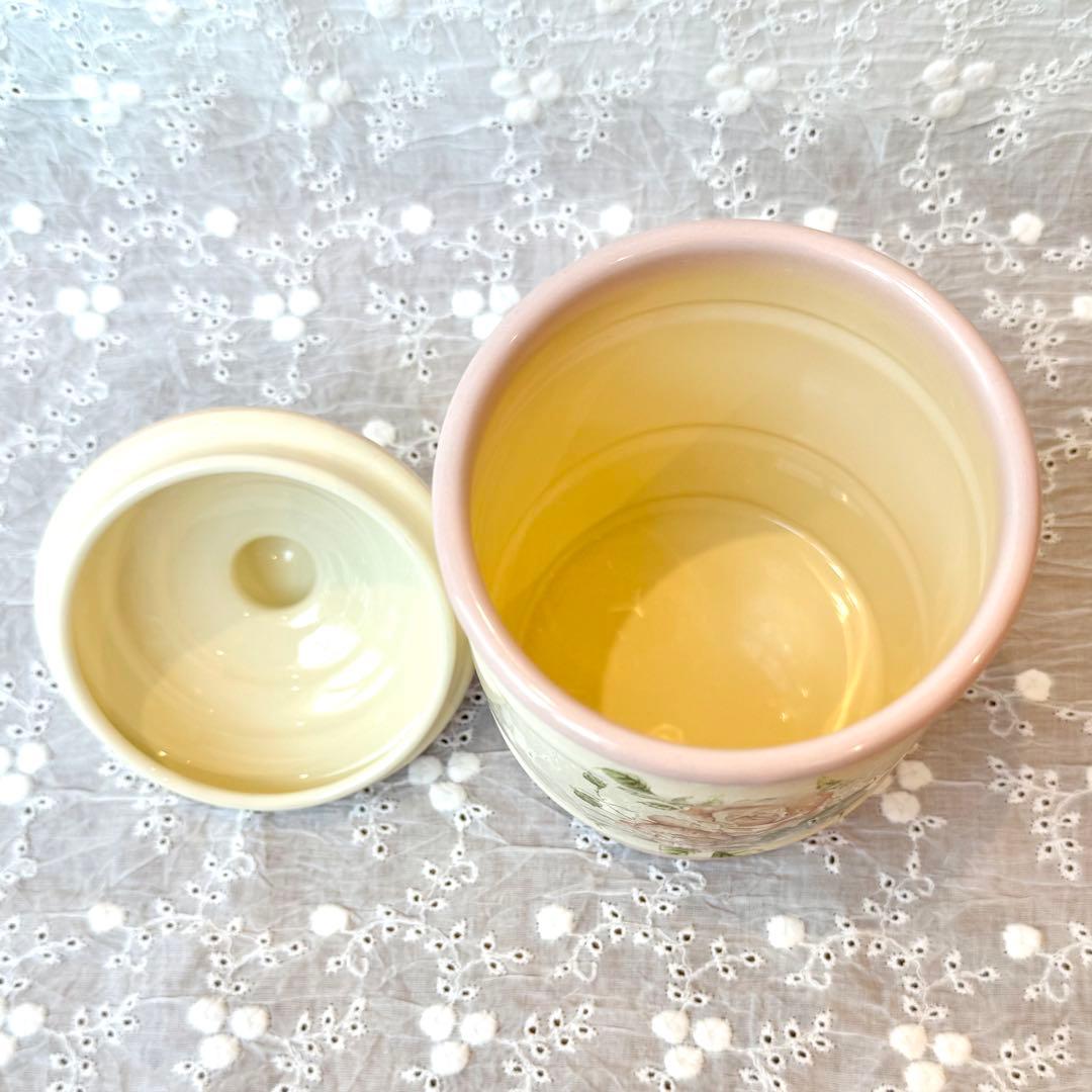 希少レア旧イマン マリアンヌたる型ビードキャニスターホーロー花柄雑貨アンティーク