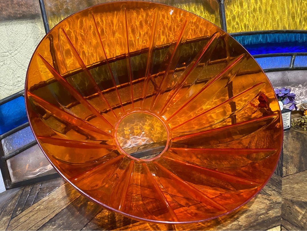 ペンダントライト レトロポップ 昭和レトロ 当時物 インテリア オレンジ