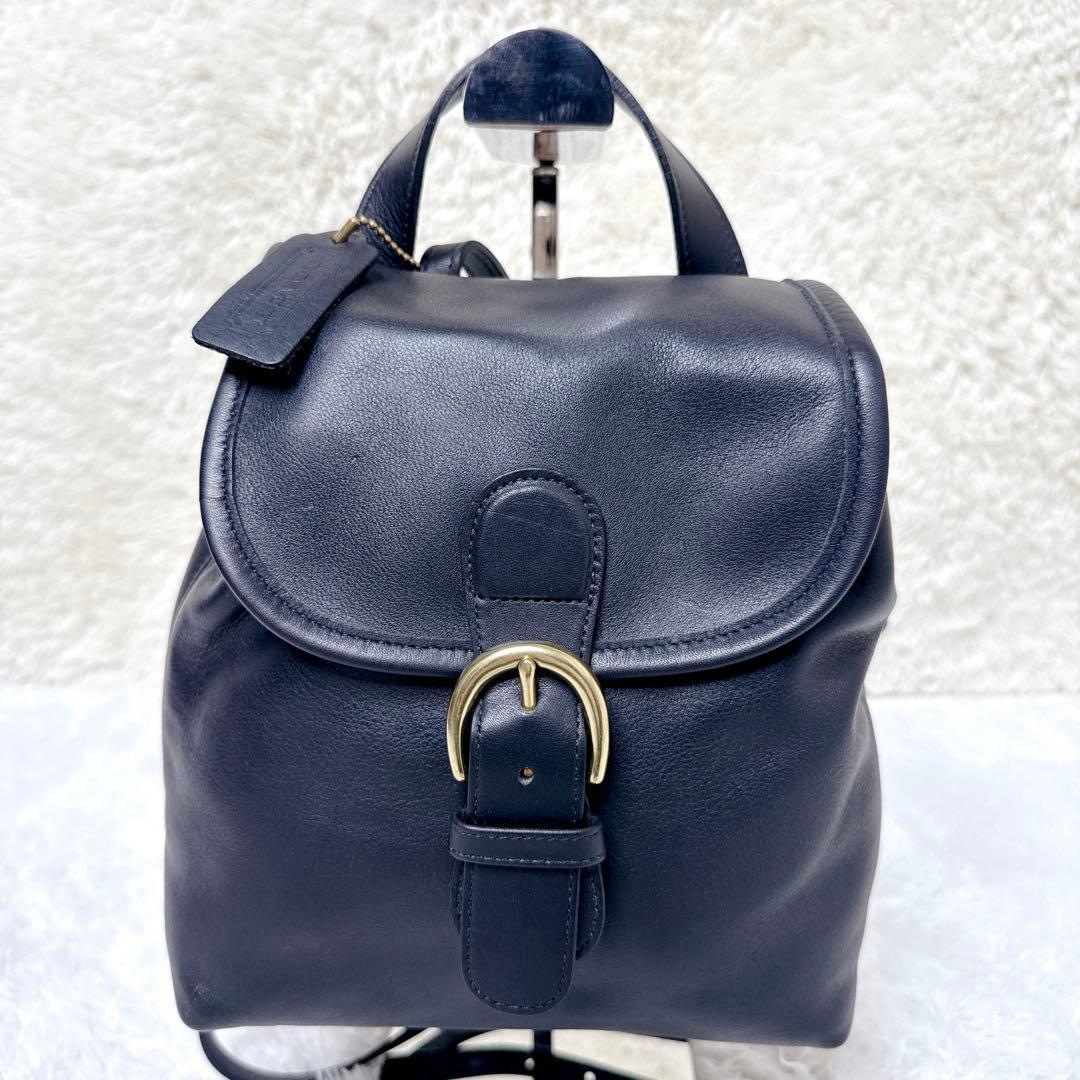 バッグ COACH Old Coach Leather Mini Backpack