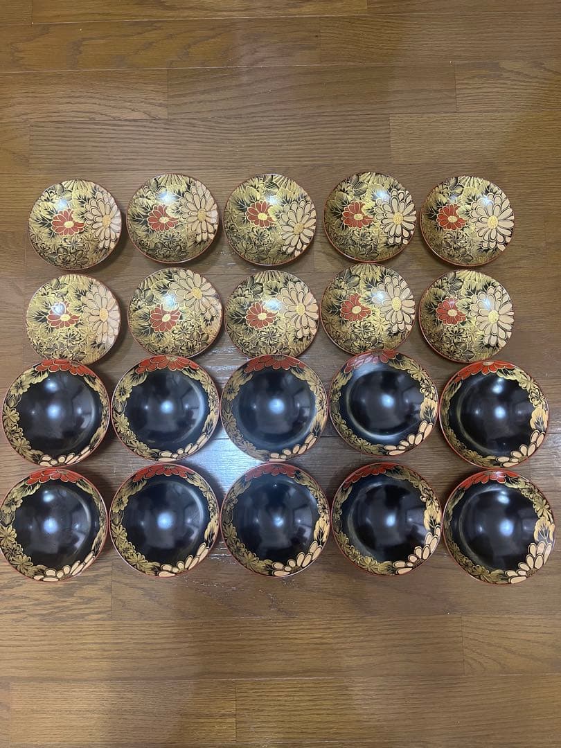A*A様 輪島塗　漆器椀 10個セット 花柄装飾