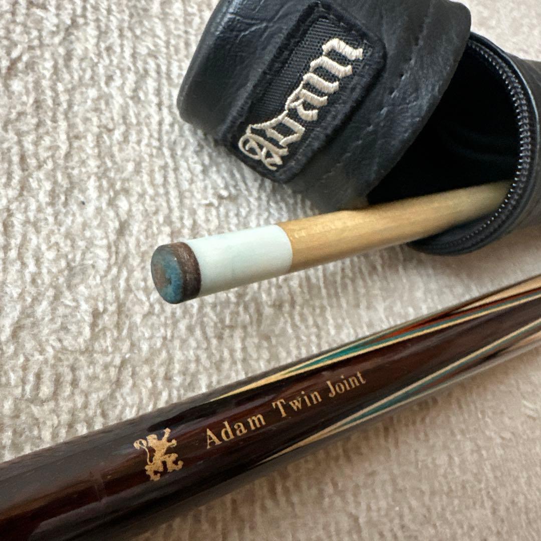 【美品】Adam TwinJoint ビリヤードキュー 分割式 ケース付き