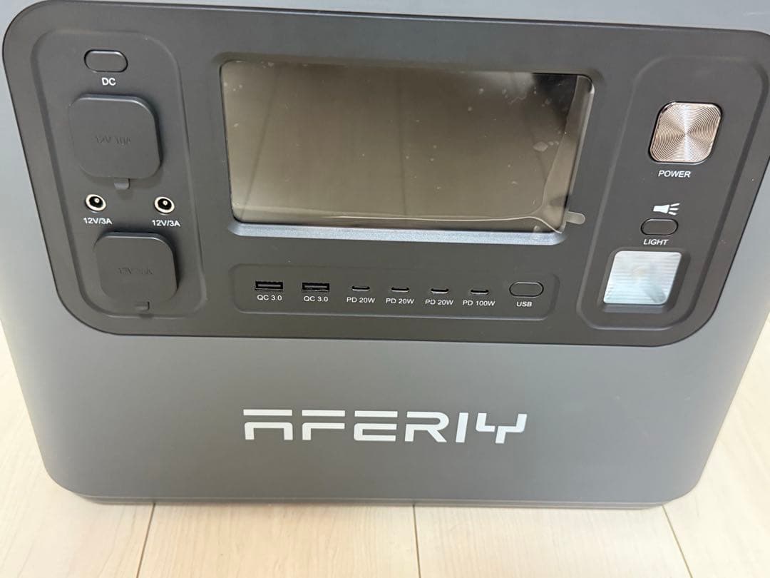 【新品】AFERIY ポータブル電源 2048Wh 2400W ダークグレー