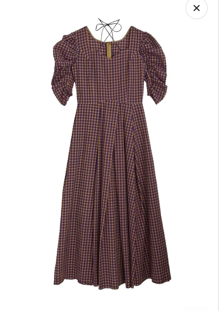 ワンピース SEERSUCKER VOLUME HEM DRESS